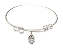 Load image into Gallery viewer, St. Matthew the Apostle Custom Bangle - Silver
