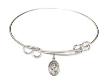 Load image into Gallery viewer, St. Scholastica Custom Bangle - Silver
