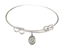 Load image into Gallery viewer, St. Martin of Tours Custom Bangle - Silver
