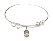 Load image into Gallery viewer, St. Vincent Ferrer Custom Bangle - Silver
