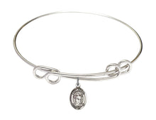 Load image into Gallery viewer, St. Aedan of Ferns Custom Bangle - Silver
