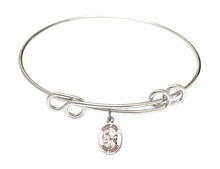 Load image into Gallery viewer, St. Fina Custom Bangle - Silver
