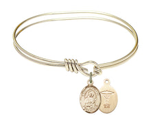 Load image into Gallery viewer, St. Christopher / Men&#39;s Water Polo Custom Bangle - Gold Filled
