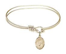 Load image into Gallery viewer, St. Francis de Sales Custom Bangle - Gold Filled
