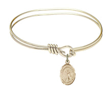 Load image into Gallery viewer, St. Joan of Arc Custom Bangle - Gold Filled

