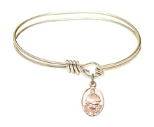 Load image into Gallery viewer, Pope Francis Custom Bangle - Gold Filled
