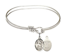 Load image into Gallery viewer, St. Christopher / Men&#39;s Water Polo Custom Bangle - Silver

