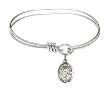 Load image into Gallery viewer, St. Francis de Sales Custom Bangle - Silver
