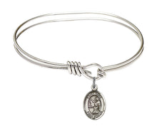 Load image into Gallery viewer, St. Luke the Apostle Custom Bangle - Silver
