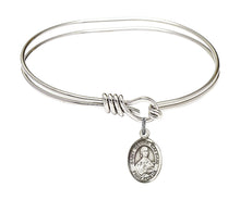 Load image into Gallery viewer, St. Gemma Galgani Custom Bangle - Silver
