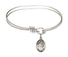 Load image into Gallery viewer, St. Ambrose Custom Bangle - Silver

