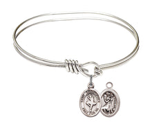 Load image into Gallery viewer, St. Christopher / Dance Custom Bangle - Silver

