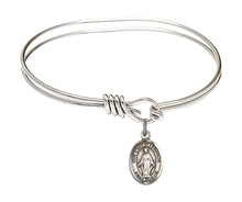 Load image into Gallery viewer, Our Lady of Lebanon Custom Bangle - Silver
