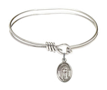 Load image into Gallery viewer, St. Matthias the Apostle Custom Bangle - Silver
