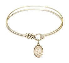Load image into Gallery viewer, St. Frances Cabrini Custom Bangle - Gold Filled
