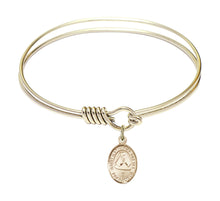 Load image into Gallery viewer, St. Katharine Drexel Custom Bangle - Gold Filled
