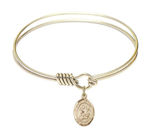 Load image into Gallery viewer, St. Jason Custom Bangle - Gold Filled
