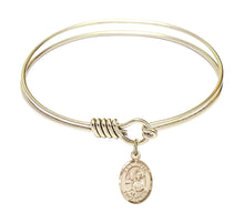 Load image into Gallery viewer, St. Mark the Evangelist Custom Bangle - Gold Filled
