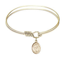 Load image into Gallery viewer, St. Philomena Custom Bangle - Gold Filled
