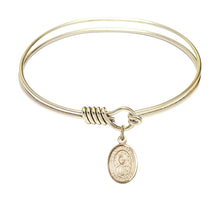 Load image into Gallery viewer, Our Lady of La Vang Custom Bangle - Gold Filled
