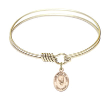 Load image into Gallery viewer, St. Peter Claver Custom Bangle - Gold Filled
