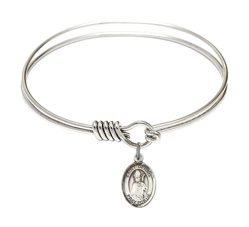 St. Dennis Custom Bangle - Silver