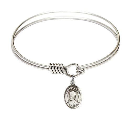 St. Edward the Confessor Custom Bangle - Silver