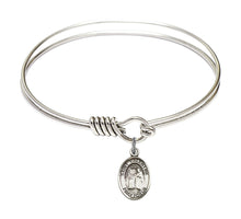 Load image into Gallery viewer, St. Valentine of Rome Custom Bangle - Silver
