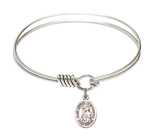 St. Adrian of Nicomedia Custom Bangle - Silver