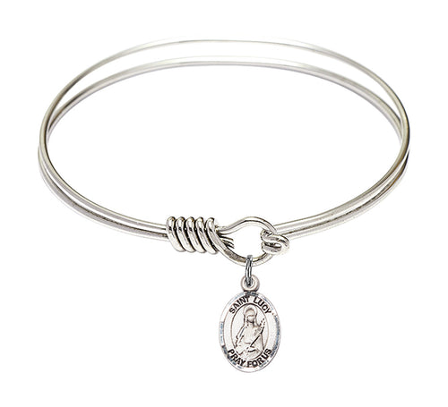St. Lucy Custom Bangle - Silver