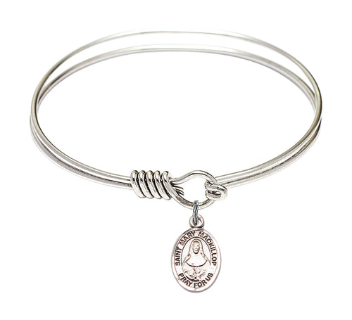 St. Mary Mackillop Custom Bangle - Silver