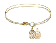 Load image into Gallery viewer, St. Christopher / Men&#39;s Water Polo Custom Bangle - Gold Filled
