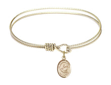 Load image into Gallery viewer, St. Thomas Aquinas Custom Bangle - Gold Filled
