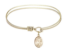 Load image into Gallery viewer, St. Thomas More Custom Bangle - Gold Filled
