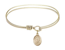 Load image into Gallery viewer, St. Therese of Lisieux Custom Bangle - Gold Filled
