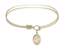 Load image into Gallery viewer, Pope St. Pius X Custom Bangle - Gold Filled
