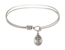 Load image into Gallery viewer, St. Anthony Custom Bangle - Silver
