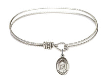 Load image into Gallery viewer, St. Edward the Confessor Custom Bangle - Silver
