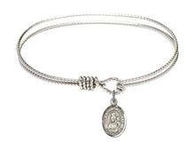 Load image into Gallery viewer, Our Lady of Loretto Custom Bangle - Silver
