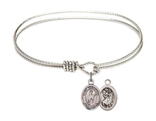 Load image into Gallery viewer, St. Sebastian / Rodeo Custom Bangle - Silver
