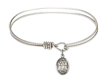Load image into Gallery viewer, St. Isidore the Farmer Custom Bangle - Silver
