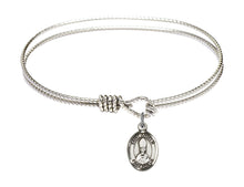 Load image into Gallery viewer, St. Anselm of Canterbury Custom Bangle - Silver
