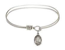 Load image into Gallery viewer, St Catherine of Bologna Custom Bangle - Silver
