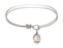 Load image into Gallery viewer, Blessed Herman the Cripple Custom Bangle - Silver
