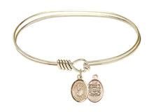 Load image into Gallery viewer, St. Victor of Marseilles Custom Bangle - Gold Filled
