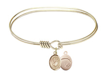 Load image into Gallery viewer, St. Dominic Savio Custom Bangle - Gold Filled
