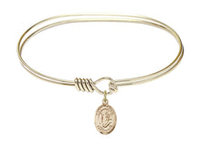 Load image into Gallery viewer, St. Dominic de Guzman Custom Bangle - Gold Filled
