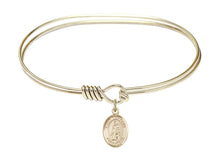 Load image into Gallery viewer, St. Peregrine Laziosi Custom Bangle - Gold Filled
