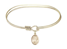 Load image into Gallery viewer, St. Thomas More Custom Bangle - Gold Filled
