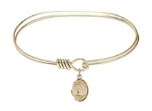 Load image into Gallery viewer, St. Valentine of Rome Custom Bangle - Gold Filled
